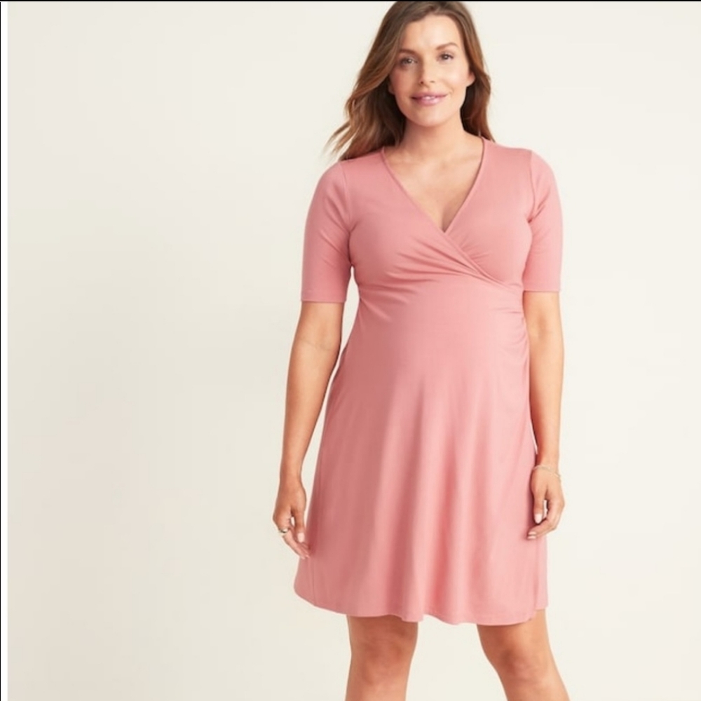 Fit and flare maternity dress